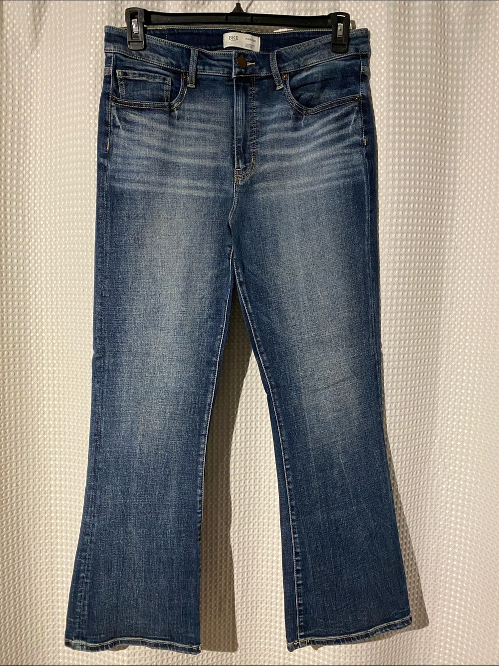 BKE Parker High Rise Bootcut Jeans Womens 31 Medium Wash Stretch Denim